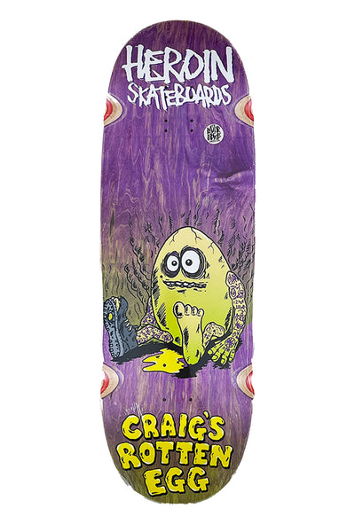 Heroin Skateboards - Craig's Rotten Egg 10" x 32"